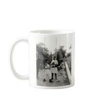 1915 Backyard Boxing Match Coffee Mug