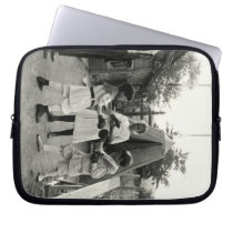 1915 Backyard Boxing Match Computer Sleeve
