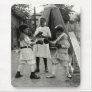 1915 Backyard Boxing Match Mouse Pad