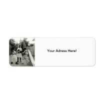 1915 Backyard Boxing Match Return Address Labels