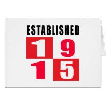 1915 Birthday Designs Card