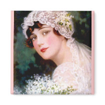 1915 Bride Refrigerator Magnet