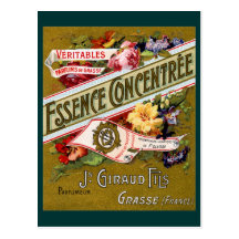 1915 Essence Concentree French perfume Post Cards