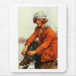 1915 Ice Skating Mousepad