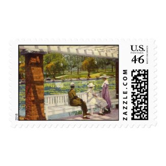 1915 Lily Pond, City Park, Denver, Colorado Postage
