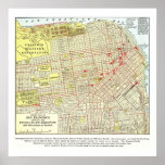 1915 Map of San Francisco - Poster