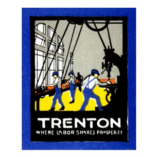 1915 Vintage Trenton New Jersey Posters