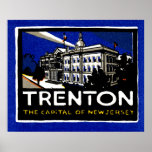 1915 Vintage Trenton NJ Poster