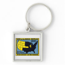 1915 Vote for Womans Suffrage Key Chain