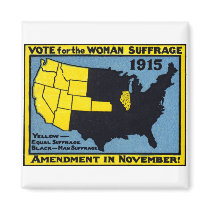 1915 Vote for Womans Suffrage Fridge Magnet