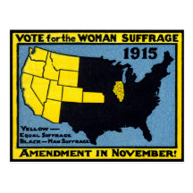 1915 Vote for Womans Suffrage Postcard