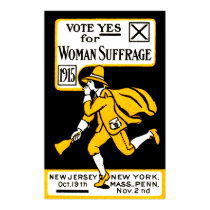 1915 Yes! Womens Suffrage Poster posters