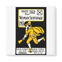 1915 Yes! Womens Suffrage Poster magnets