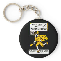 1915 Yes! Womens Suffrage Poster keychains