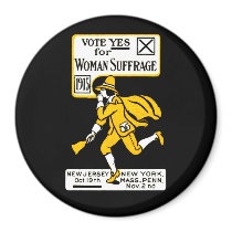 1915 Yes! Womens Suffrage Poster Fridge Magnet