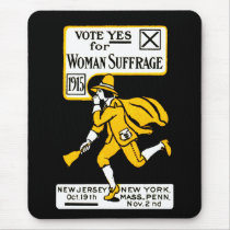 1915 Yes! Womens Suffrage Poster mousepads
