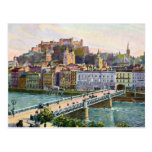 1916 Aquarelle Salzburg State Bridge Postcard
