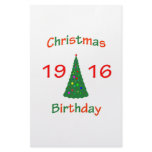 1916 Christmas Birthday Personalized Stationery