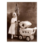 1917 Patriotic Nurse Post Card