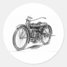 1918 Vintage Motorcycle Stickers