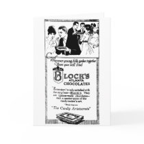 1919 Easter candy newspaper ad cards
