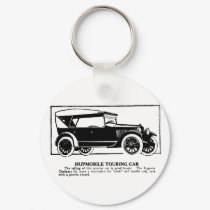 1919 Hupmobile Touring Car Advertisement Keychain