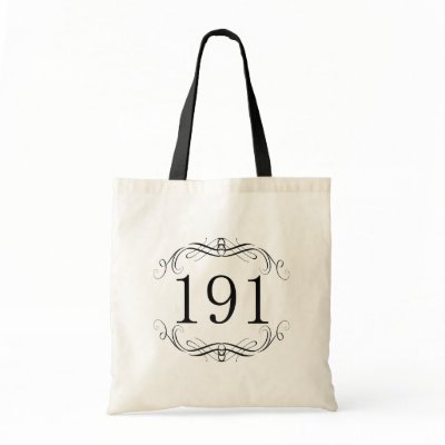 191 Area Code Canvas Bag by AreaCodes