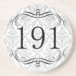 191 Area Code Beverage Coaster