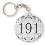 191 Area Code Keychain