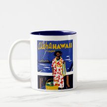 1920 Aloha from Hawaii Coffee Mugs