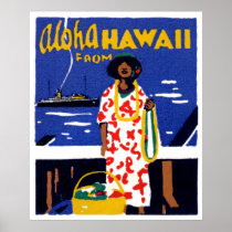 1920 Aloha from Hawaii Print