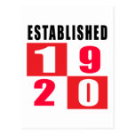 1920 Birthday Designs postcards