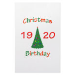 1920 Christmas Birthday Customized Stationery