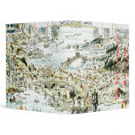 1920 Classic Fairyland Imaginary Map Vinyl Binders