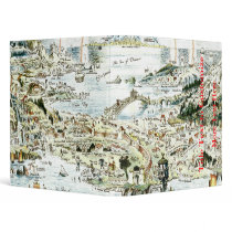 1920 Classic Fairyland Imaginary Map Vinyl Binders