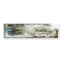 1920 Classic Fairyland Imaginary Map Bumper Stickers