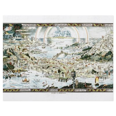 1920 Classic Fairyland Imaginary Map Flyer by ZephyrusBooks