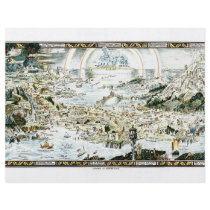 1920 Classic Fairyland Imaginary Map Flyer
