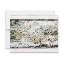 1920 Classic Fairyland Imaginary Map Invitations