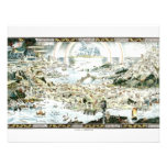 1920 Classic Fairyland Imaginary Map Invitations
