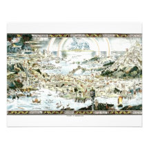 1920 Classic Fairyland Imaginary Map Invitations