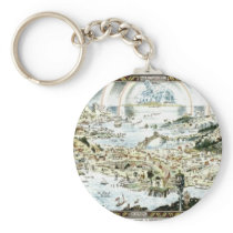 1920 Classic Fairyland Imaginary Map Key Chains