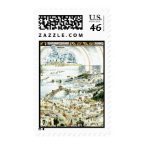1920 Classic Fairyland Imaginary Map Postage Stamp