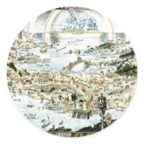 1920 Classic Fairyland Imaginary Map Sticker