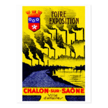 1920 French Industrial Expo Postcard