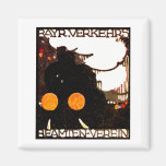 1920 German Railroad Poster Refrigerator Magnet