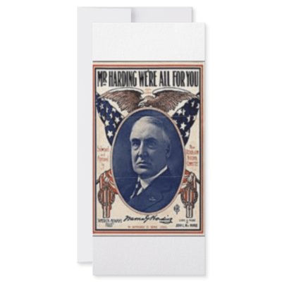 1920 Harding Rack Card Design by JustProducts