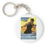 1920 Italian Gymnastics Poster Keychain
