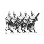 1920 Jazz Clowns, black Rectangular Stickers
