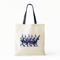 1920 Jazz Clowns, blue Canvas Bags